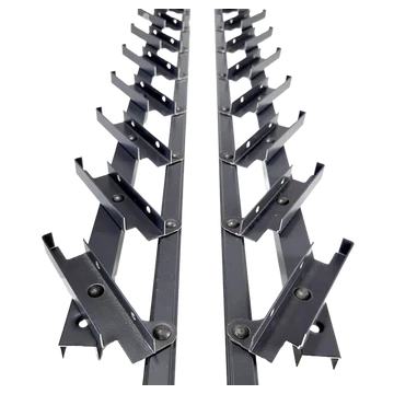 Árnyékoló oldalfal-fogadó elem-pár-függőleges lamellákhoz