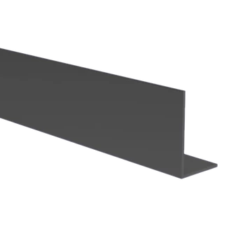 Fekete Alumínium "L" profil, 600cm