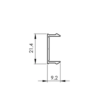 Távtartó oszlopprofilokhoz 2000 mm R7016