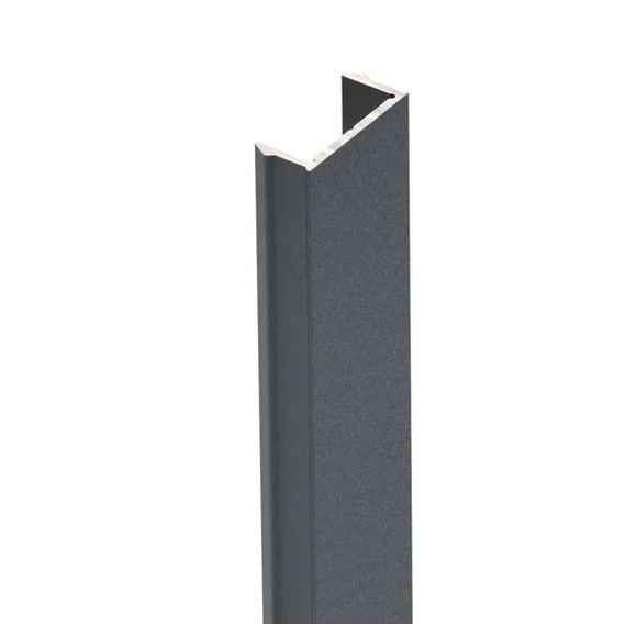 Minimalista Antracit Alumínium kerítéselem pálcákkal, összekészítve 200x100cm